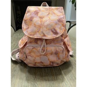 Kipling City Pack Dream Flower Backpack No Monkey Charm